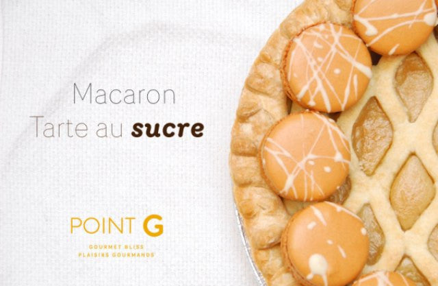 Satisfy your sweet tooth with our Sugar Pie macaron!