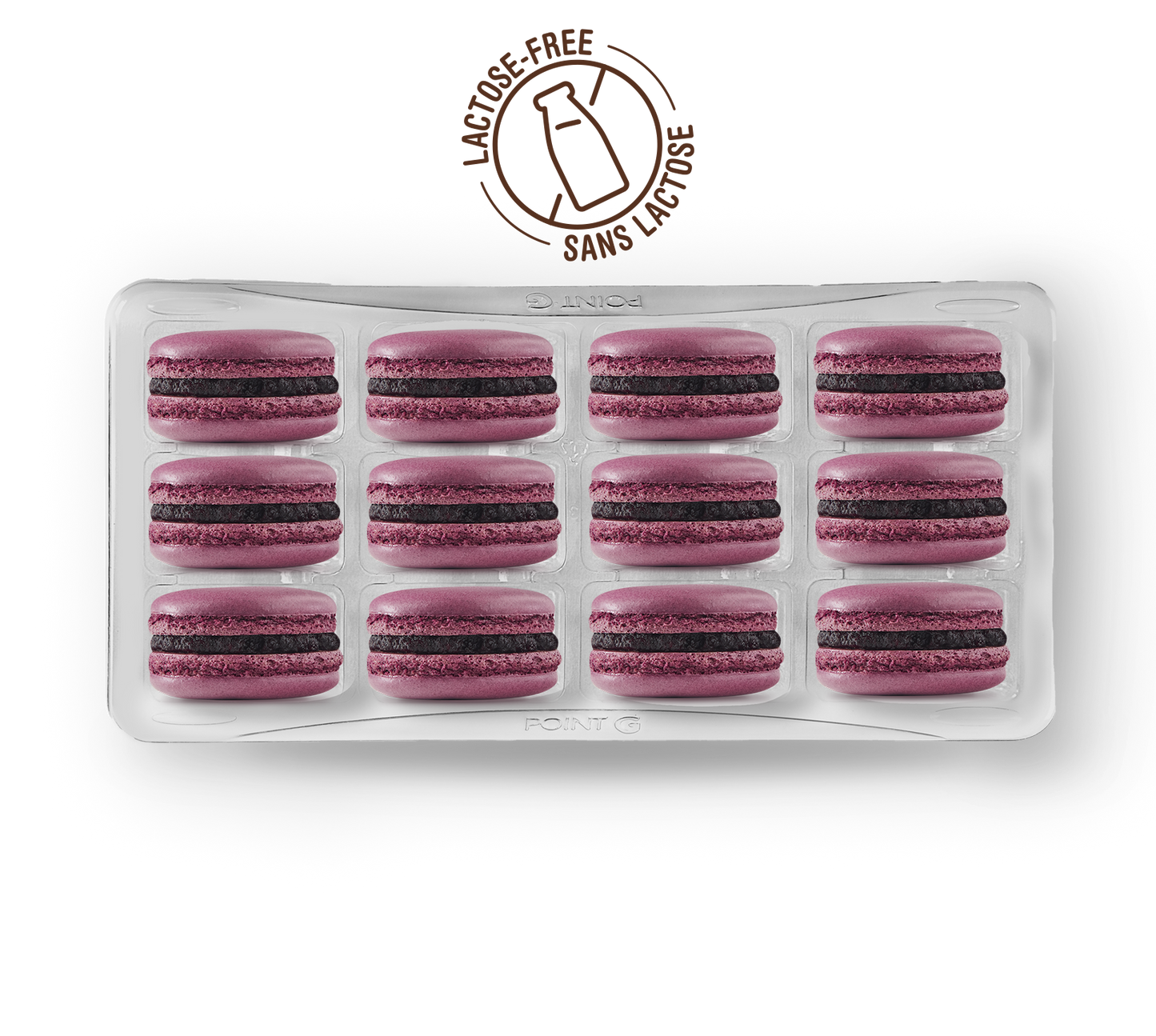 Boîte de 12 macarons identiques