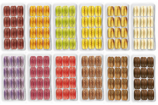 Boîte de 12 macarons identiques